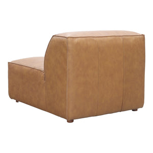 Moe's Form Slipper Chair in Sonoran Tan Leather