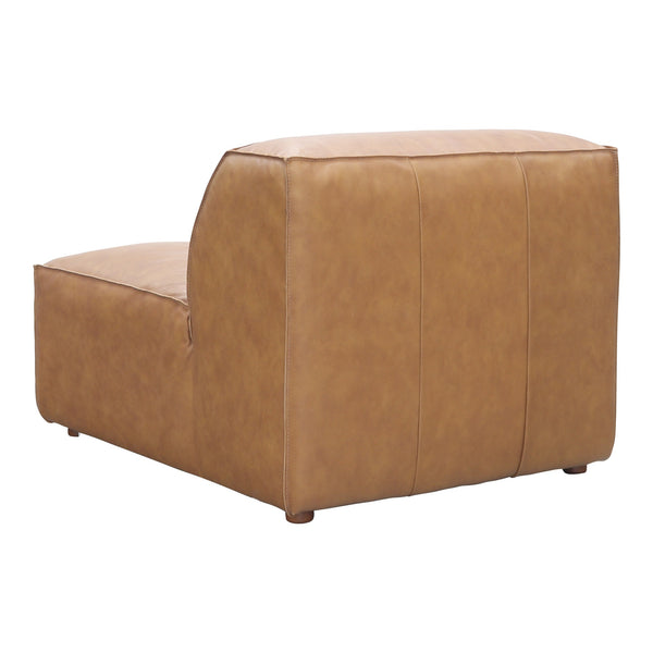 Moe's Form Slipper Chair in Sonoran Tan Leather