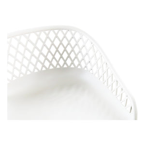 Piazza White Outdoor Barstool Set of 2