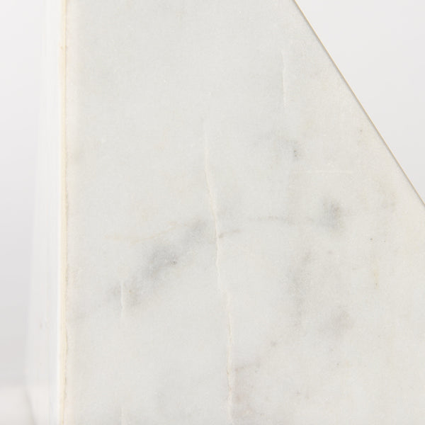 Sophia 8.0"L x 6.0"W x 7.0"H Marble Set Of Two Bookends