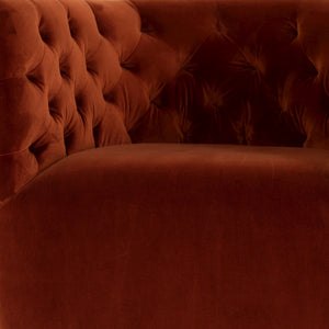 HANOVER TUFTED SWIVEL CHAIR-SAPPHIRE RUST