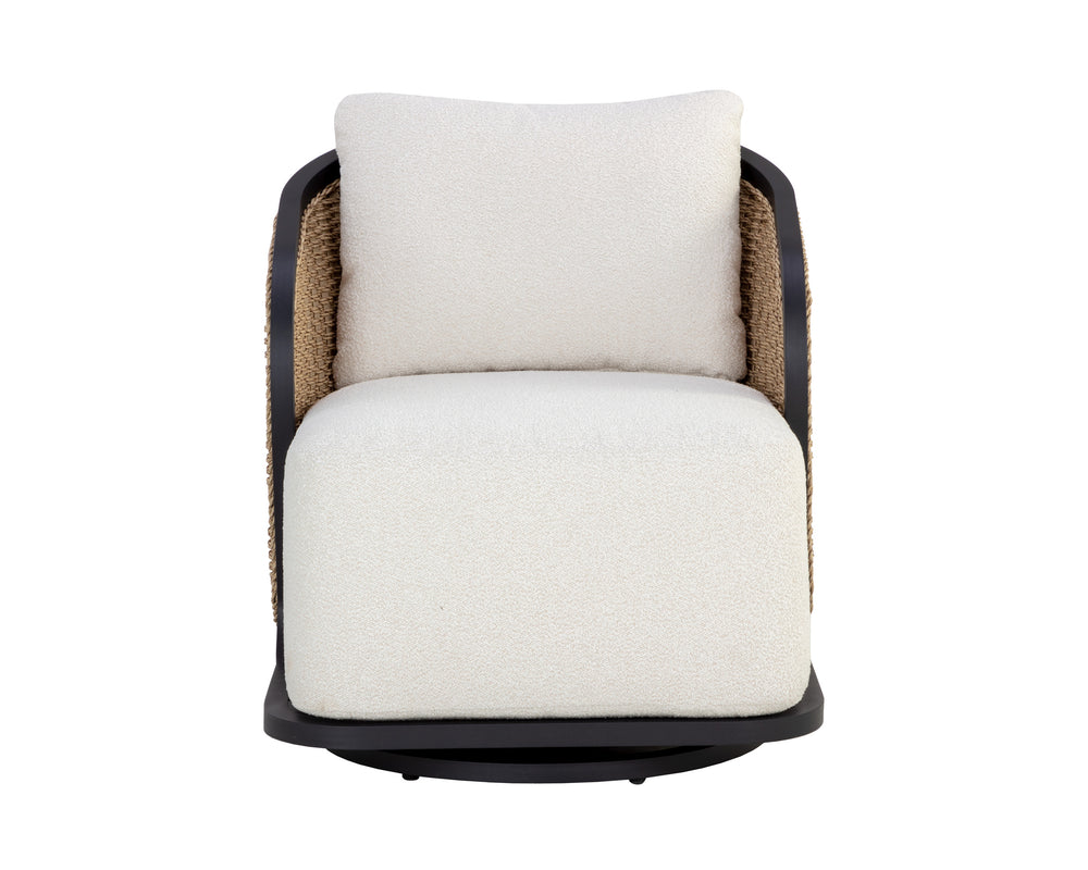 BORA SWIVEL ARMCHAIR - LOUIS CREAM