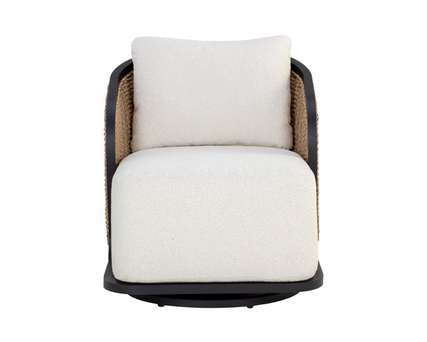 BORA SWIVEL ARMCHAIR - LOUIS CREAM