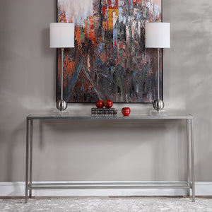 Hayley Console Table In Silver