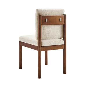 2pc Set - Melvin KD Chenille Dining Side Chair, Concord Cream