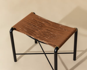 RIZ STOOL - TAN LEATHER
