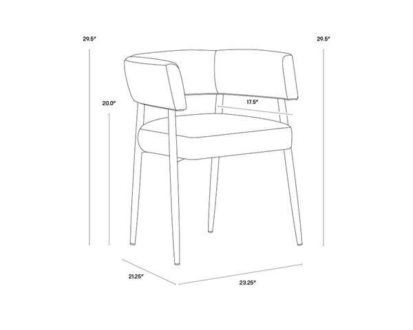 MAESTRO DINING ARMCHAIR - BELFAST HEATHER GREY