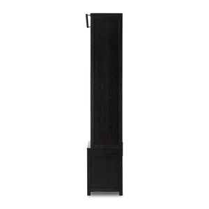 Admont Bookcase In Worn Black Veneer
