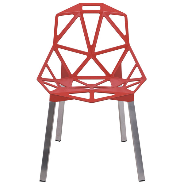 ANKST PAINTED IRON CHAIR - RED
