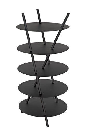 Gautama Industrial Steel Shelf in Matte Black