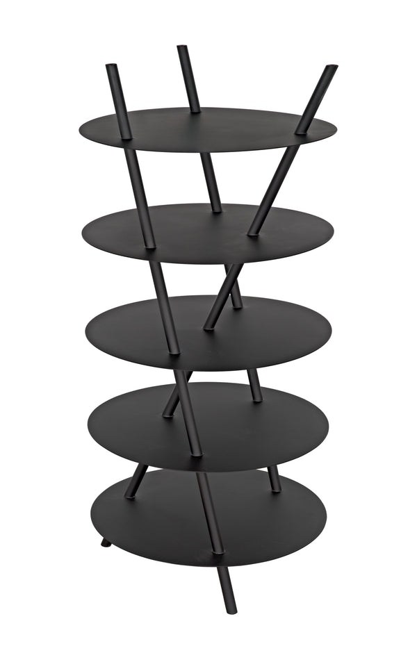 Gautama Industrial Steel Shelf in Matte Black