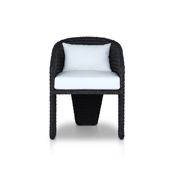 Fae Outdoor Dining Chair in Vintage Coal