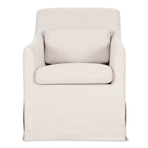 Moe's Lydia Slipcover Dining Chair with Lumbar Pillow