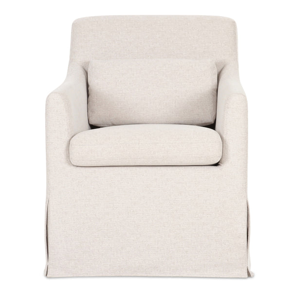 Moe's Lydia Slipcover Dining Chair with Lumbar Pillow