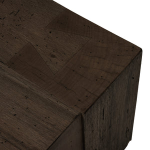 Abaso Rectangular Coffee Table In Ebn Rstic