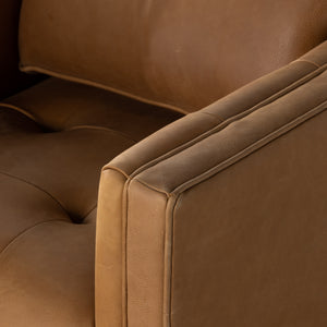 Kiera Swivel Chair In Palermo Cognac