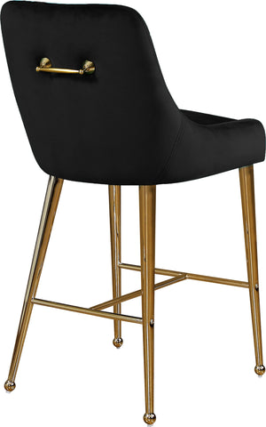 Irvin Stool In Black Velvet