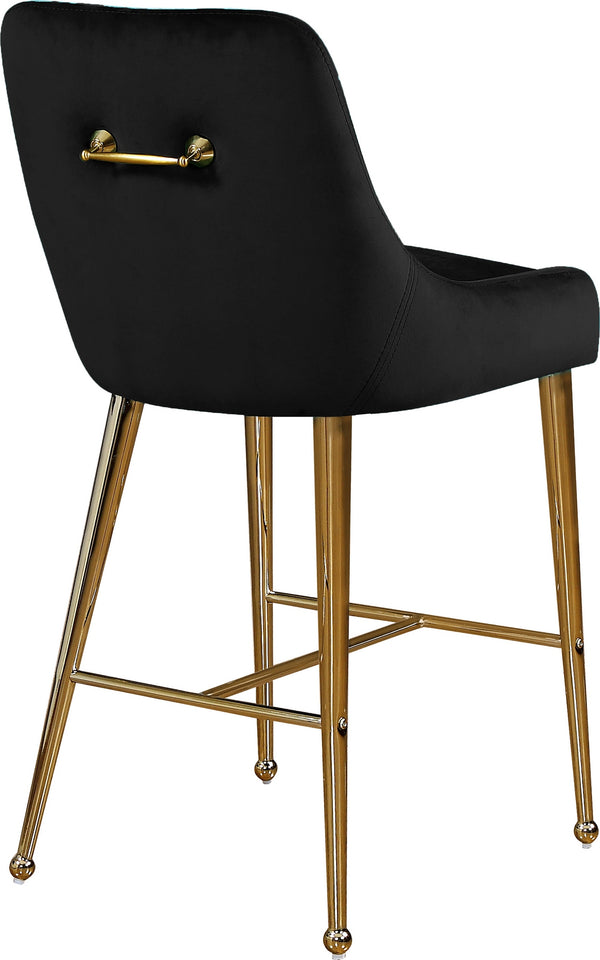 Irvin Stool In Black Velvet