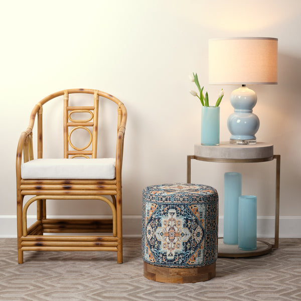 Bubble Ceramic Table Lamp, Blue
