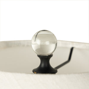 Brynner Table Lamp - Dripping Etched Silver