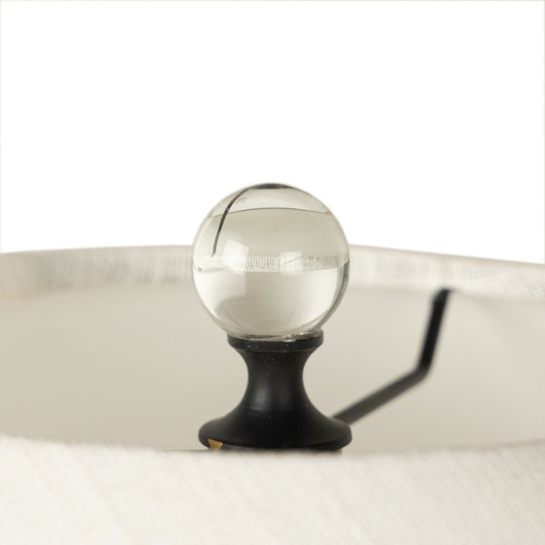 Brynner Table Lamp - Dripping Etched Silver