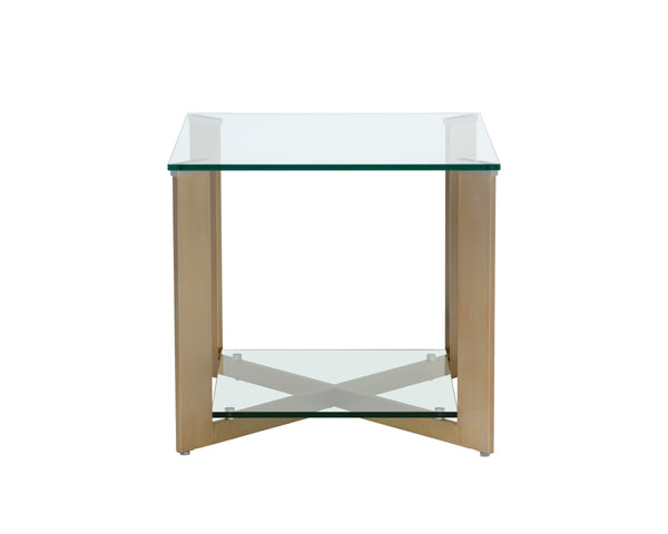 XAVIER SIDE TABLE - ANTIQUE BRASS
