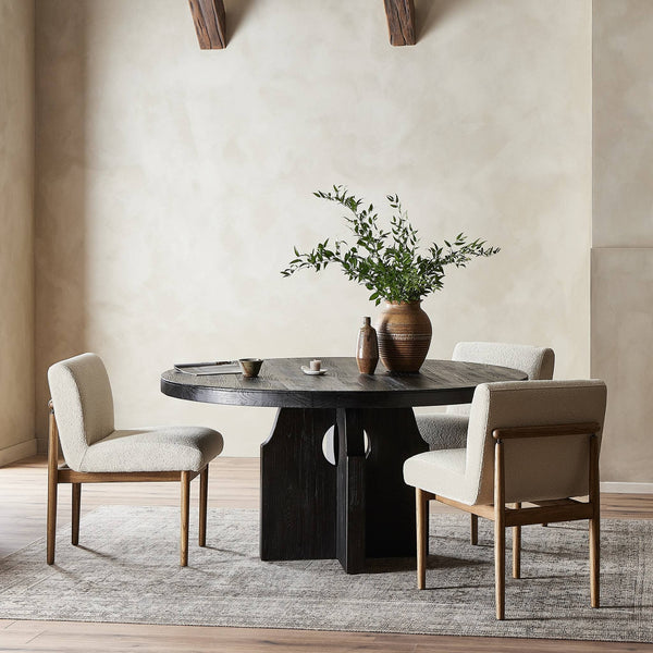 Allandale Round Dining Table - Black Elm