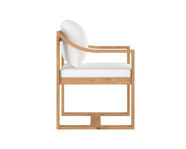 TAHITI DINING ARMCHAIR - STINSON WHITE