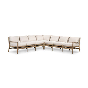 Rosen Outdoor Sofa In 73" In Natural Eucalyptu