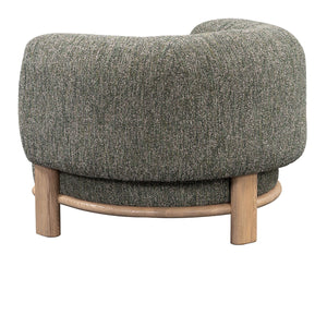 Pasadena Accent Chair in Green with Solid Wood Frame