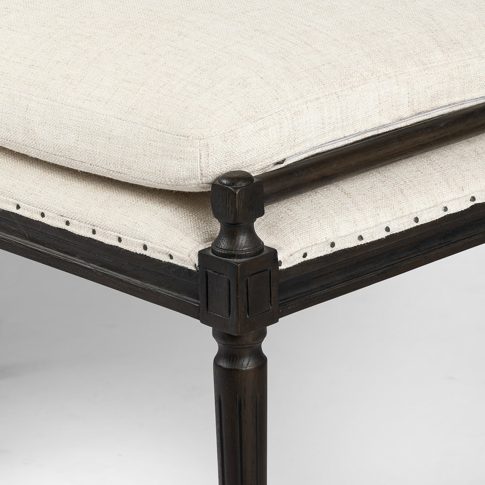 Lucille Dining Bench In 67" In Alcala Cream
