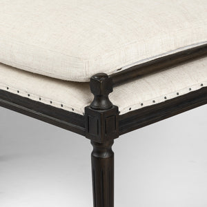 Lucille Dining Bench In 67" In Alcala Cream