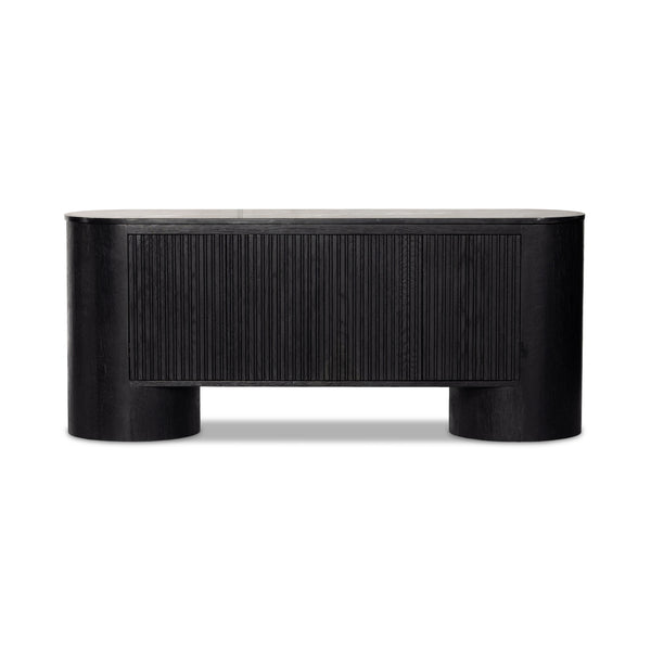 Giovani Media Console In Black Marble