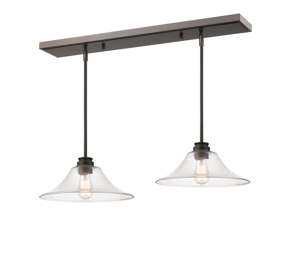 Annora 2 Light Island/Billiard in Olde Bronze Finish