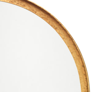 Arch Iron Wall Mirror, Gold