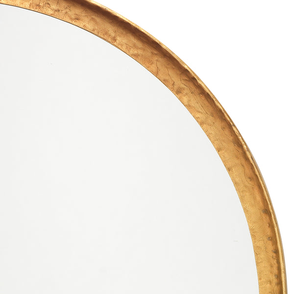 Arch Iron Wall Mirror, Gold