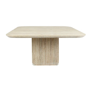 Vander Solid Wood Dining Table - Cream Washed