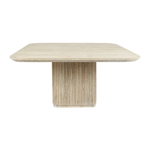 Vander Solid Wood Dining Table - Cream Washed