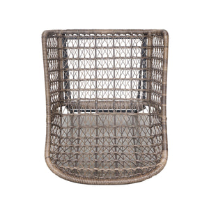 Bandera Outdoor Woven Counter Stool-Grey