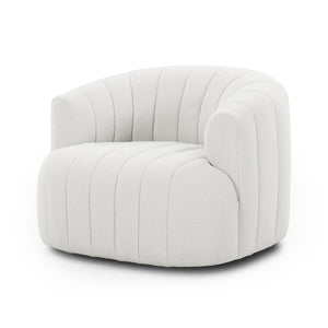 Elliana Swivel Chair In Fiqa Boucle Natural