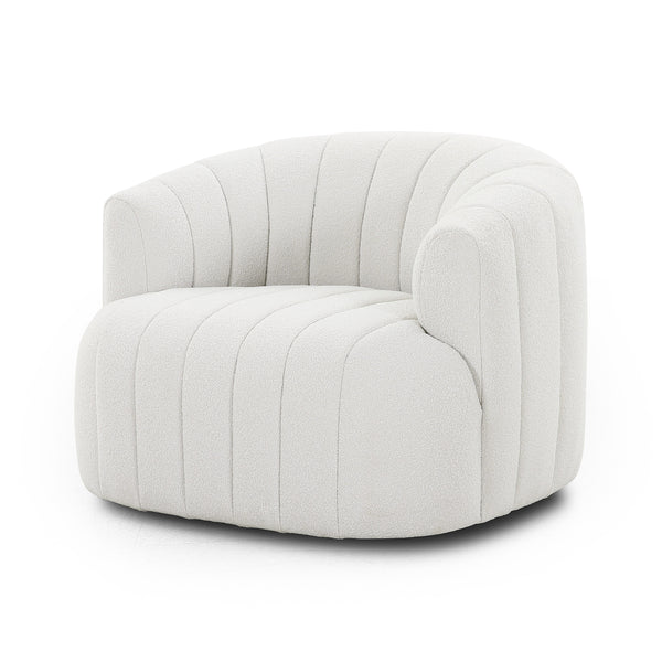 Elliana Swivel Chair In Fiqa Boucle Natural