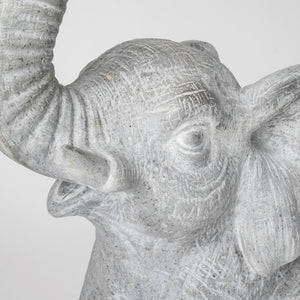 Tantor (15.9"H) Gray Resin Elephant Calf Table Lamp