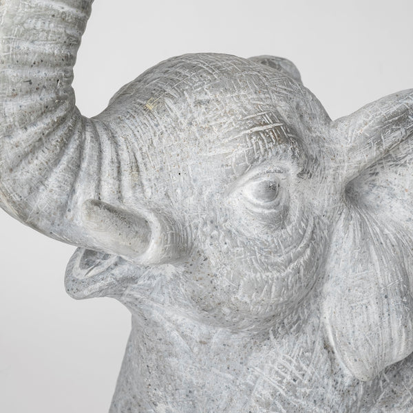 Tantor (15.9"H) Gray Resin Elephant Calf Table Lamp