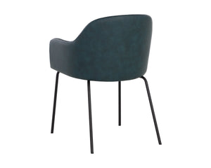 HENSLEY DINING ARMCHAIR - DARK TEAL