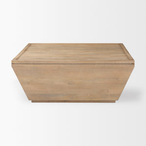 Wyatt 41.0L x 41.0W x 16.0H Brown Wood Angular Coffee Table