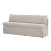 Moe's Fable Slipcover Dining Bench Beige