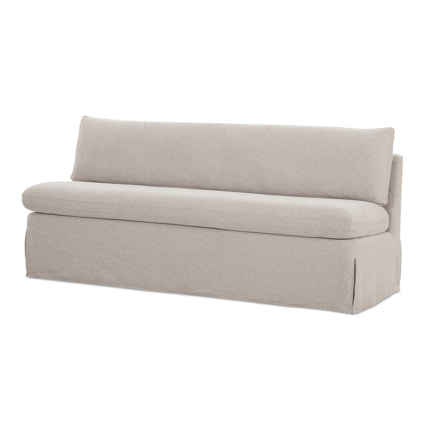 Moe's Fable Slipcover Dining Bench Beige