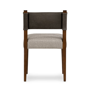 Ferris Dining Chair In Nubuck Charcoal