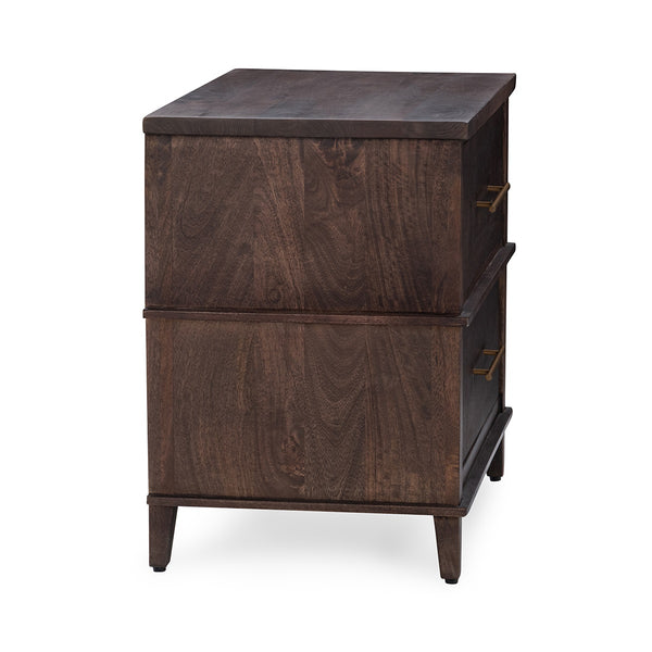 Westlake Solid Wood 2Dwr Nightstand - Kona Brown