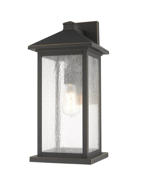 Portland 1 Light Outdoor Wall Sconce in Oil Rubbed Bronze Finish